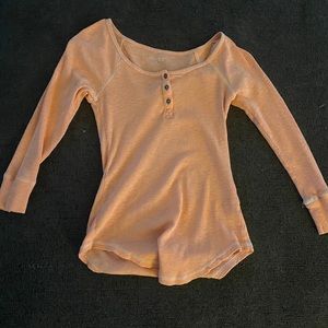 Orange long sleeve shirt